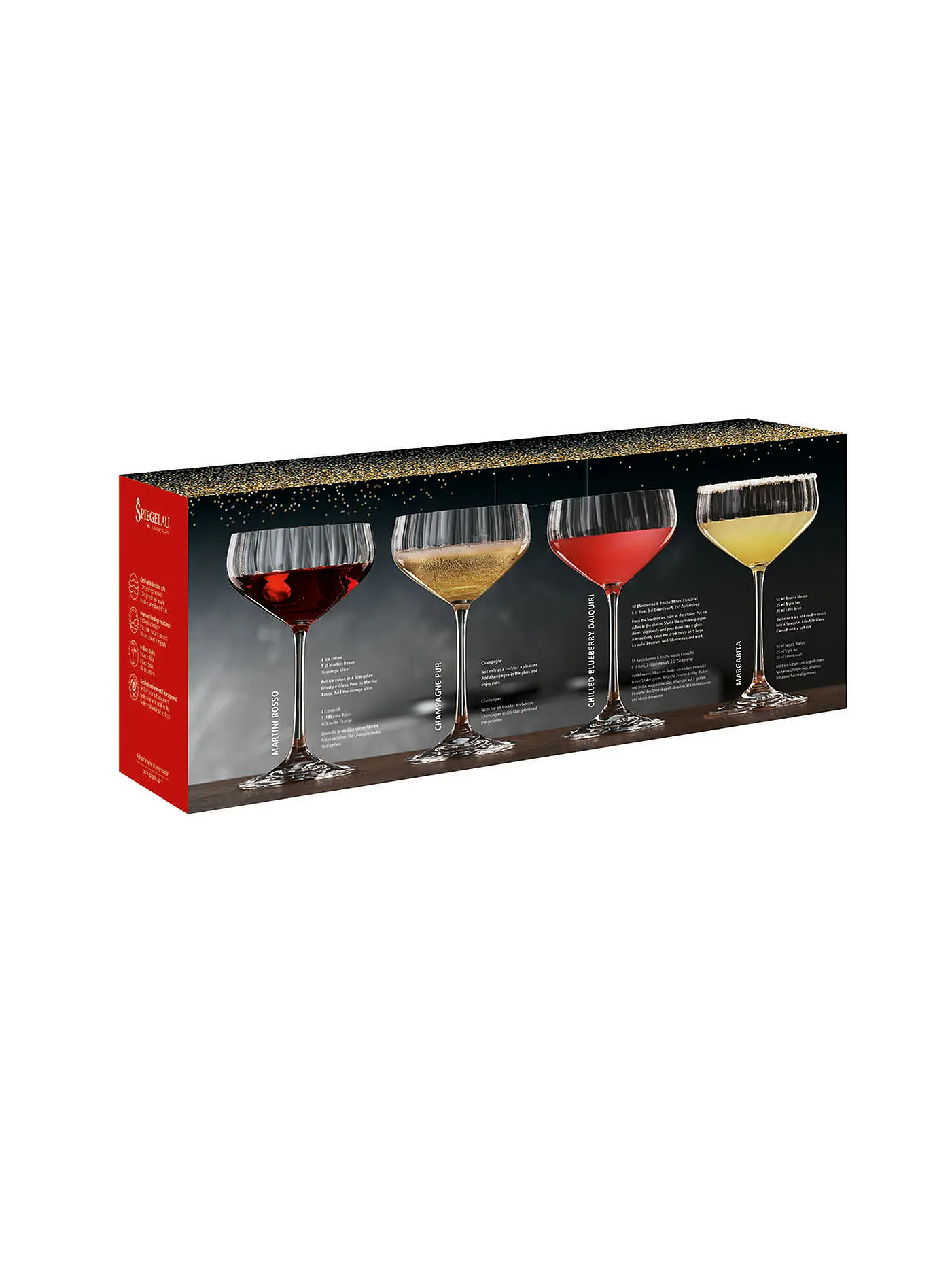 SPIEGELAU | Glas 4er Set Coupette LIFESTYLE 300ml | 